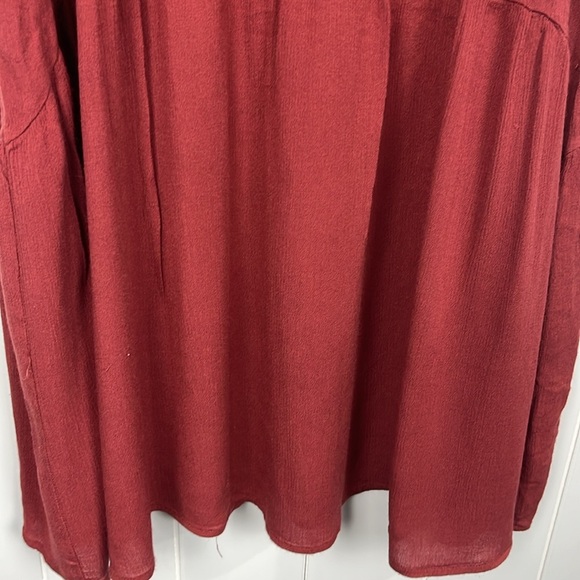 She & Sky Womens Tunic/Mini M Terra Cotta Pullover Sleeveless Embroidery Cotton - Picture 6 of 12